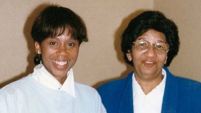 Trisha Goddard with her late mother