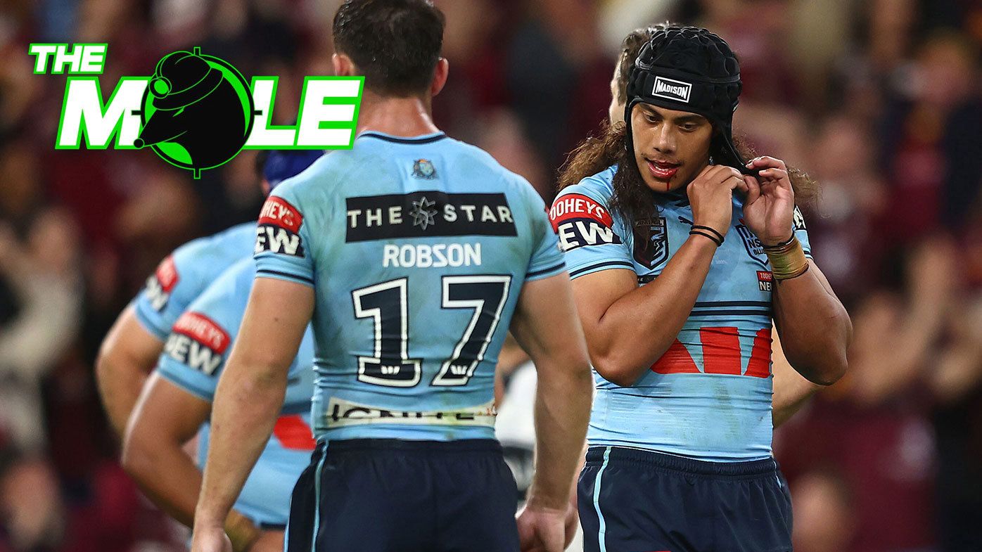 NSW Blues halfback Jarome Luai pictured during Game 2 of the 2023 State of Origin series