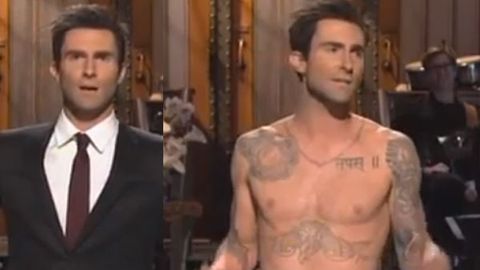 Watch: Maroon 5's Adam Levine goes shirtless in <i>Saturday Night Live</i> spoof