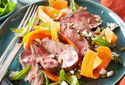 Recipe: <a href=" /recipes/ilamb/8970738/mini-lamb-rump-roast-with-carrot-and-feta-salad " target="_top">Mini lamb rump roast with carrot and feta salad (35 minutes)</a>