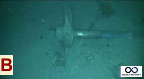 It was possible to make out a propeller and torpedo launching tubes from the underwater video.