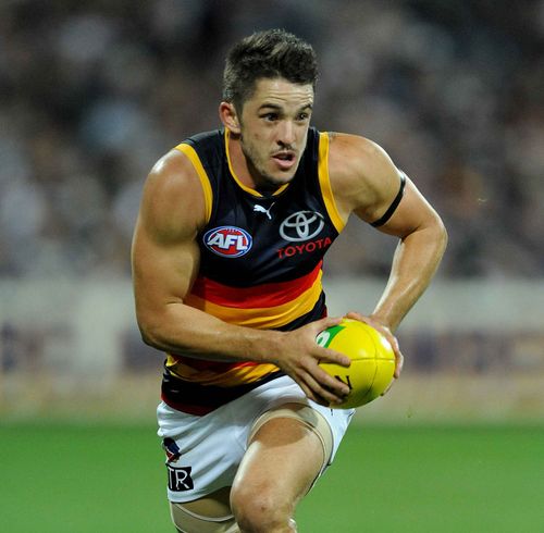 Matthew Jaensch playing for Adelaide. (AAP)