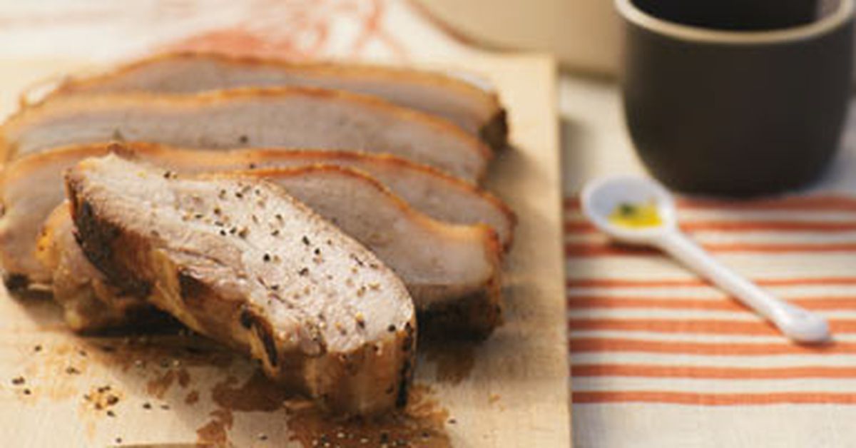 Pork ribs and radicchio salad with lemon anchovy dressing - 9Kitchen