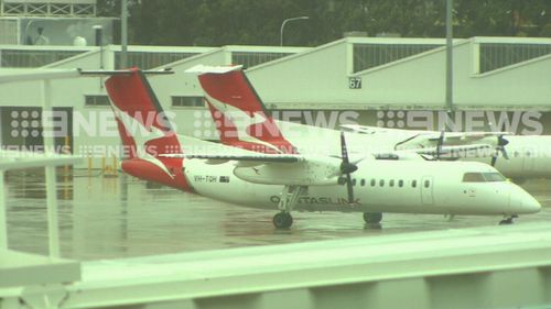 Passengers were transferred onto another flight. Picture: 9NEWS