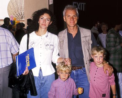 Mary Steenburgen and Malcolm McDowell with their children Charlie McDowell and Lily McDowell