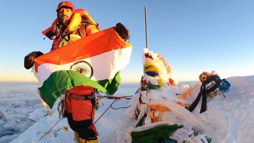 Indian mountaineer Narender Singh Yadav reached the summit of Everest at 5:02am on May 27, six years after he was accused of faking it.