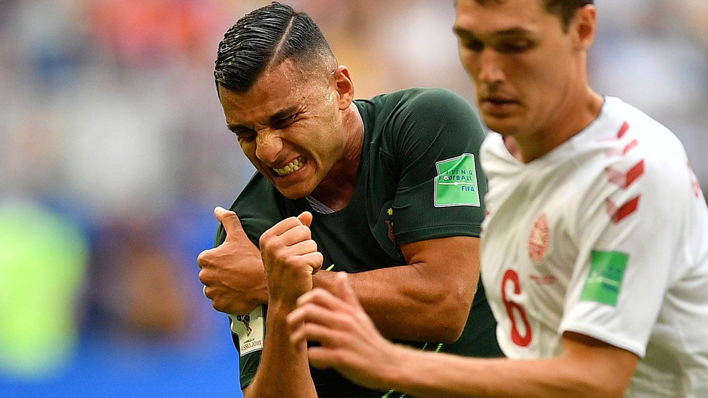 World Cup 2018: Socceroos attacker Andrew Nabbout out of tournament after shoulder dislocation