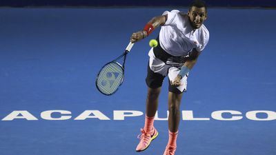 Kyrgios' serve rules the day
