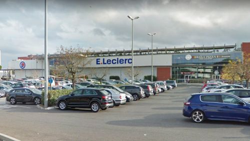 The attack reportedly took place at a E. Leclerc store in the French town of La Seyne-sur-Mer. Picture: Google Maps