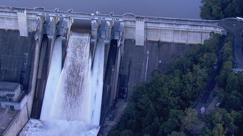 Warragamba dam, water supply warning, floods, rain Sydney