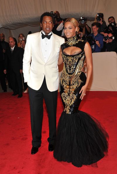 Beyonce in Pucci and Jay- Z at Alexander McQueen: Savage Beauty 2011 Met Gala