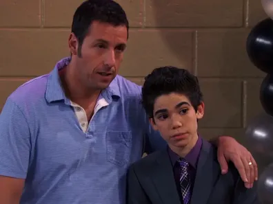 Cameron Boyce and Adam Sandler in Jessie