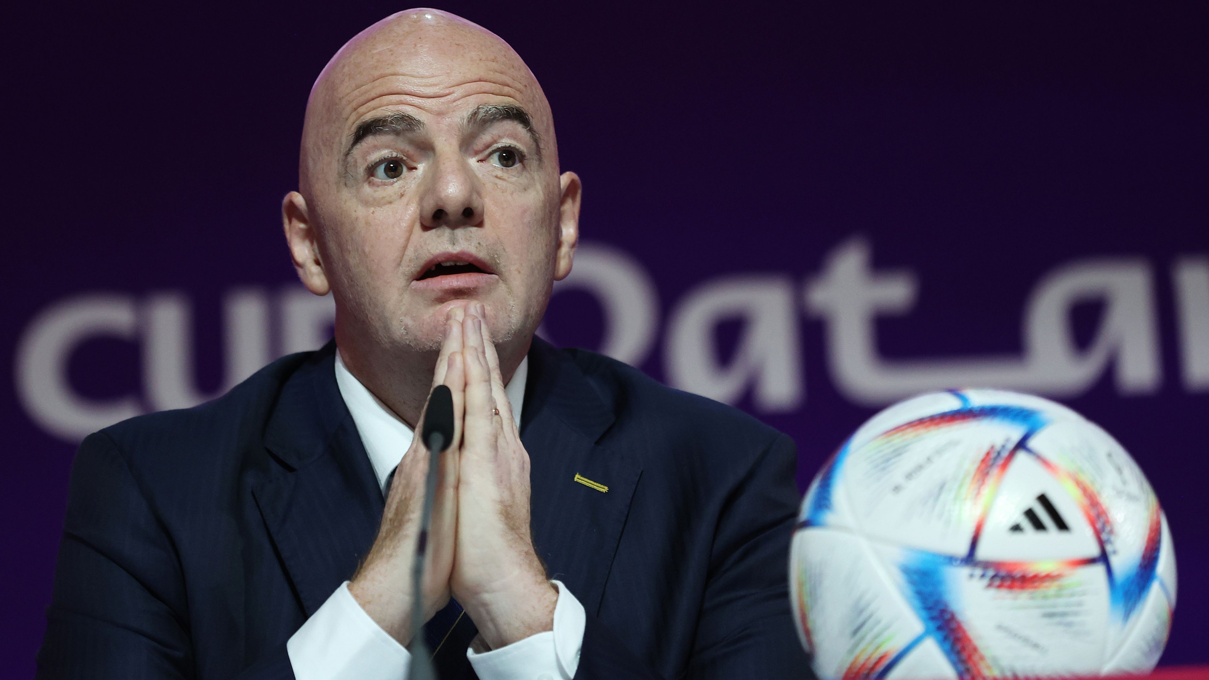 FIFA president Gianni Infantino grilled over 'repulsive' speech ahead of World Cup