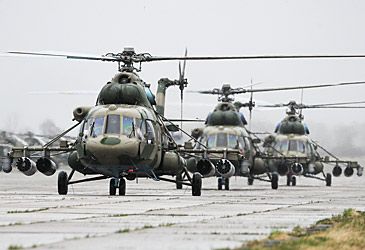 Which country produces the Mil Mi-8, the world's most-produced helicopter?