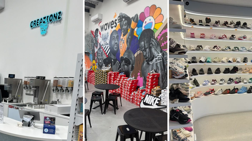 Waves Never Die è iniziato in un magazzino e si è trasformato in un'intera esperienza di shopping e dessert.