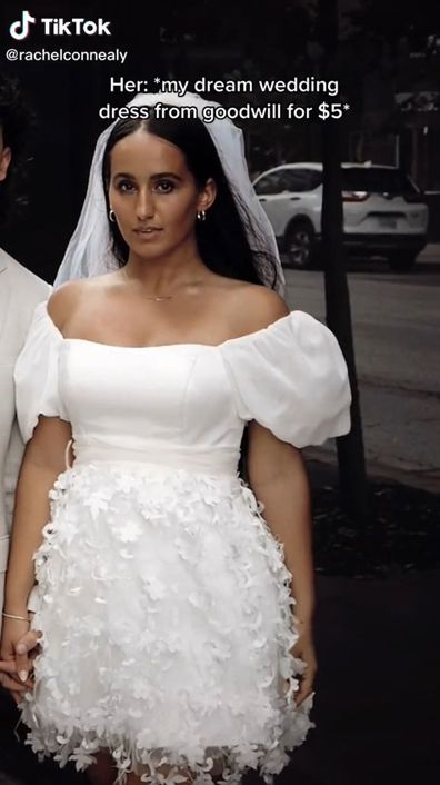 Rachel Connealy wedding dress, reception dress