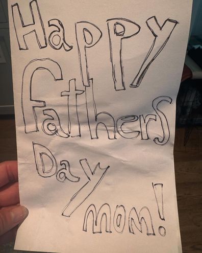 Kristen Bell received a unique card for Mother's Day.