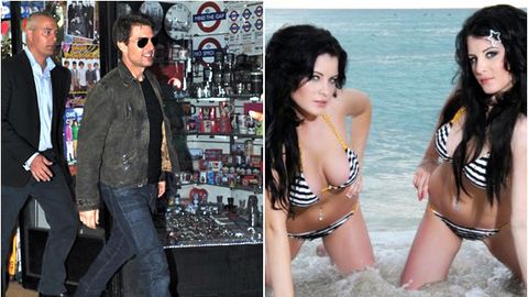 How embarrassing! Tom Cruise bans booze, chats to Playboy bunnies at son Connor’s gig