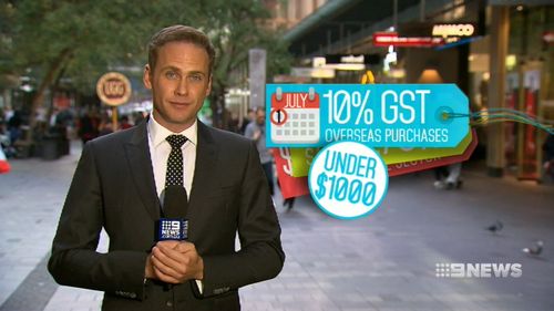 From July 1, a 10 percent GST will be slapped on all overseas purchases under $1000. Picture: 9NEWS