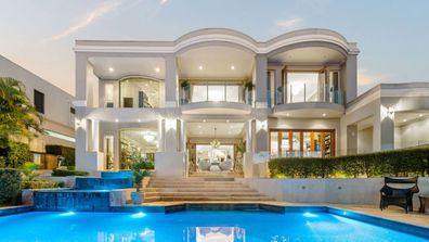 Hope Island pool luxury mansion property Domain 