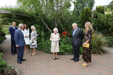 Prime Minister Boris Johnson hosts a drinks reception for Queen Elizabeth, the Duke and Duchess of Cornwall, Duke and Duchess of Cambridge.