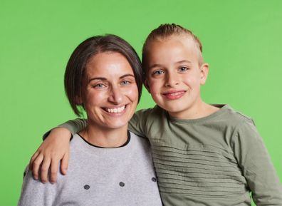 Hunter, 7, owes his life to a life-saving liver transplant. Pictured here with mum Mel