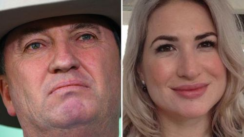 Barnaby Joyce has told ABC's 7.30 that there is still no baby with partner Vikki Campion. (Supplied)