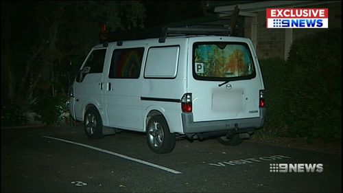 The 20-year-old woman was allegedly forced into this van. (9NEWS)