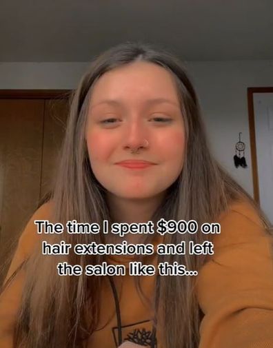 Hair extension fail TikTok