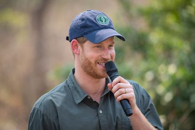 The Duke of Sussex makes a speech as he dedicates Liwonde National Park and the adjoining Mangochi Forest to the Queens Commonwealth Canopy, at a ceremony at Liwonde National Park, Malawi. Monday September 30, 2019.  