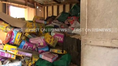 The Adelaide Hills man had allowed rubbish to pile up on the property. (9NEWS)