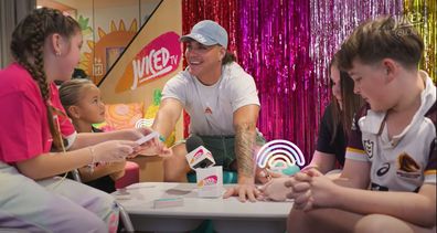 Reece Walsh paints nails with Juiced TV