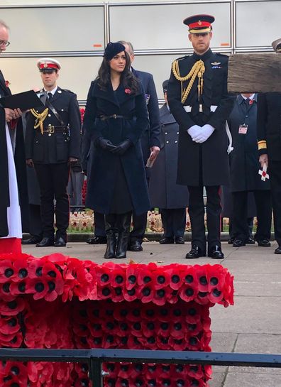 Meghan and Harry at Westminster Abbey's 'Field of Remembrance'