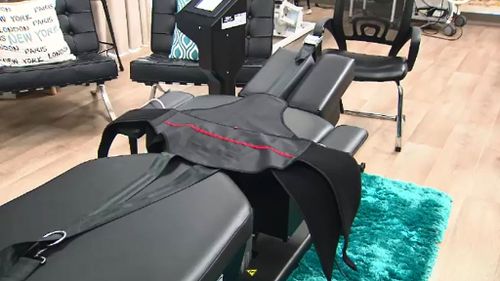 Despite looking like a torture device, they have been called a 'miracle table' by back pain sufferers (9NEWS)
