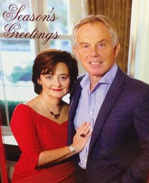 Tony Blair's awkward Christmas card