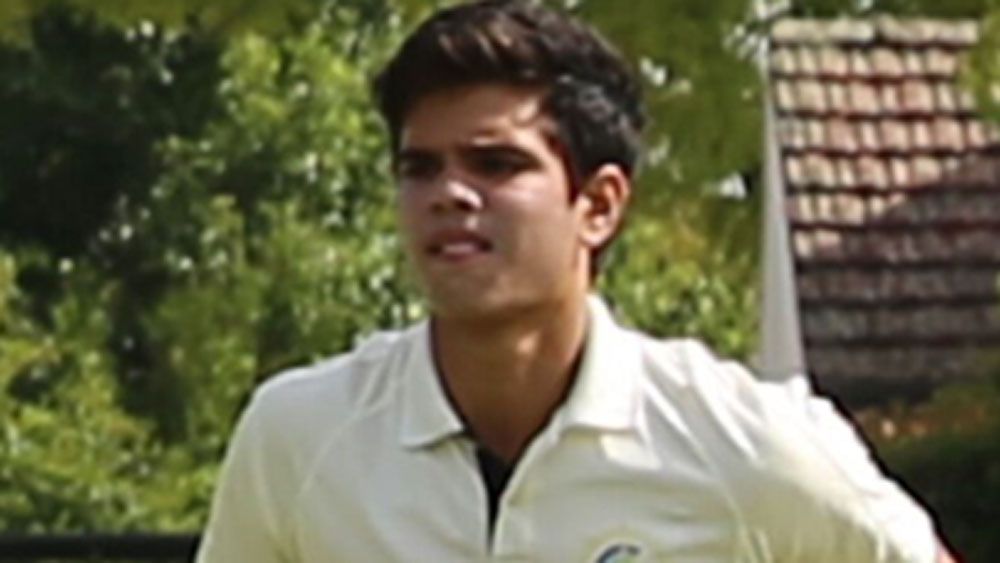 Sachin Tendulkar's son Arjun displays skills at Bradman Oval