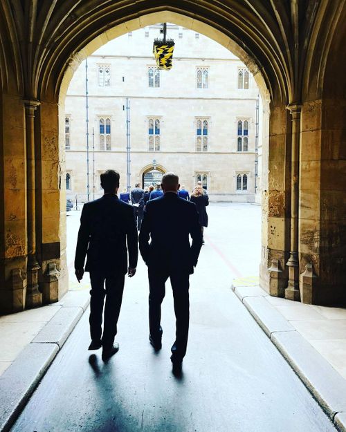 Brett McLeod also went to pay his respects to the Queen's ﻿coffin while it was Lying in State on Thursday 