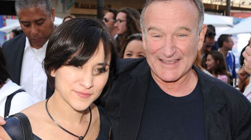 Zelda Williams with her late actor father, Robin Williams. (Getty)