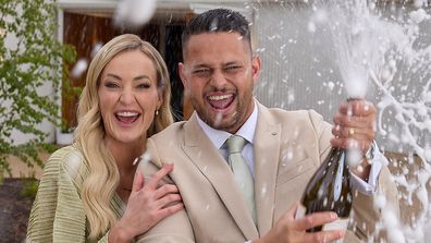 Britt and Taz react to winning The Block 2025