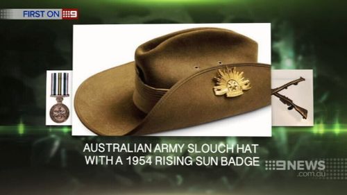 The thieves also made off with a slouch hat. (9NEWS)
