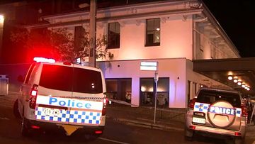 Two men were injured in stabbing in a Brisbane street last night.