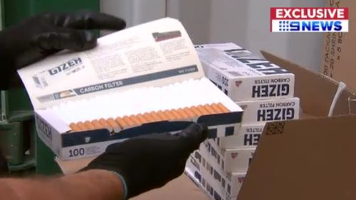 In the last financial year, 129 tonnes of illicit tobacco have been seized. (9NEWS)