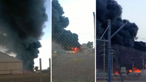 Locals urged to stay indoors after Townsville metal yard fire