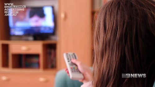 There are calls to halt alcohol advertising on television during children's hours. 