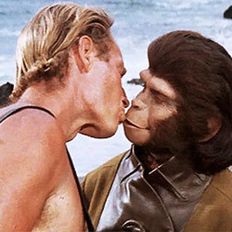 Charlton Heston and Kim Hunter in original Planet of the Apes (20th Century Fox)