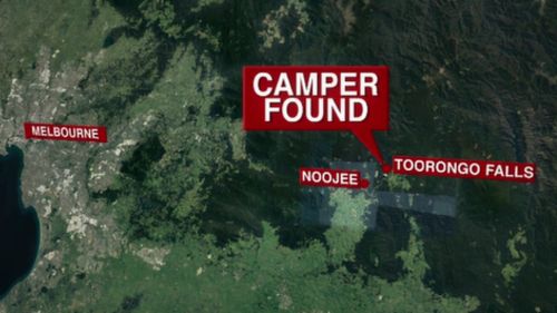 Shane spent the night in the sub-zero temperatures of Noojee. (9NEWS)