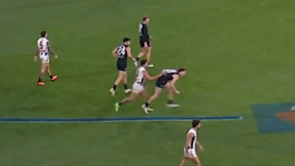 'Did he not see the umpire?': Lachie Schultz under MRO fire for brain fade hit on Carlton's Blake Acres