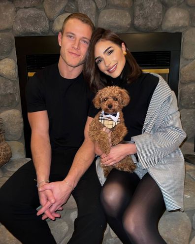 Olivia Culpo and Christian McCaffrey