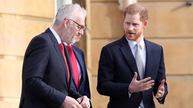 Prince Harry, Duke of Sussex, the Patron of the Rugby Football League hosts the Rugby League World Cup 2021 draws for the men's, women's and wheelchair tournaments at Buckingham Palace on January 16, 2020 in London, England