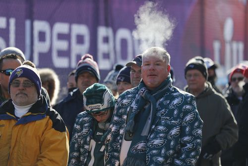 Thankfully the US Bank Stadium in Minneapolis has a roof to keep people warm. (AAP)